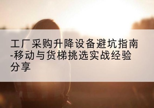 隆尧移动式升降机怎么选-工厂采购升降设备避坑指南-移动与货梯挑选实战经验分享